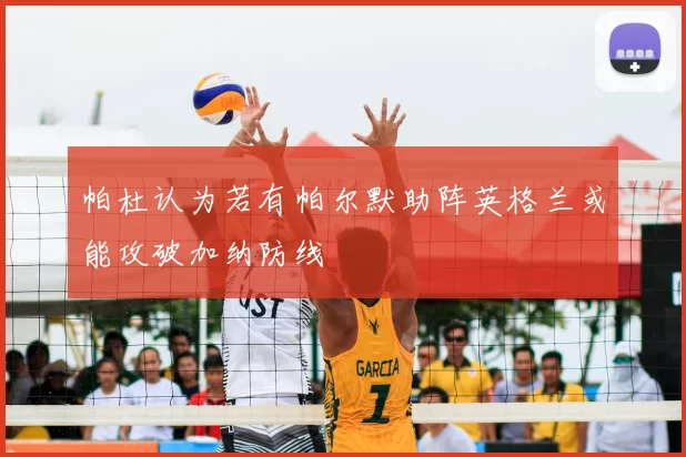 帕杜认为若有帕尔默助阵英格兰或能攻破加纳防线