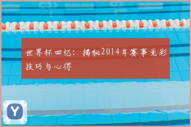 世界杯回忆:揭秘2014年赛事竞彩技巧与心得